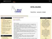 Tablet Screenshot of colonia-hotel.com